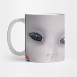 Alien Grey Planet Mug